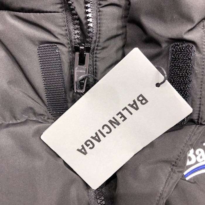 Ba*len*cia*ga political campaign coat jacket black