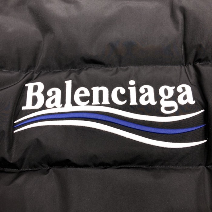 Ba*len*cia*ga political campaign coat jacket black