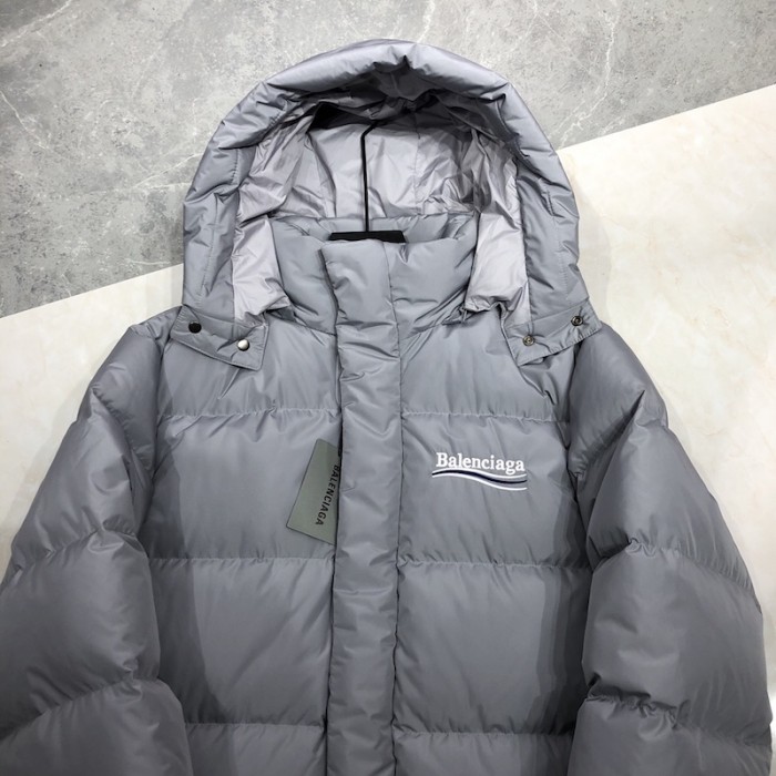 Ba*len*cia*ga political campaign coat jacket grey