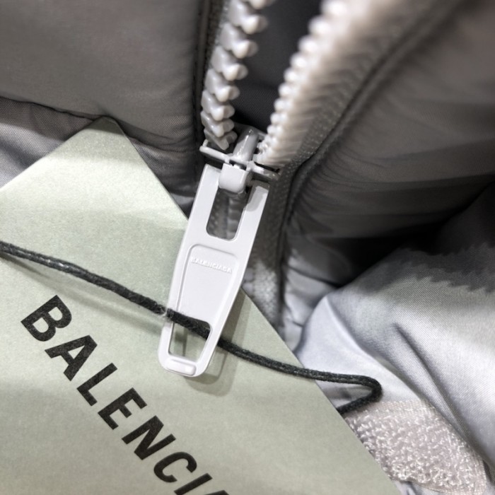 Ba*len*cia*ga political campaign coat jacket grey