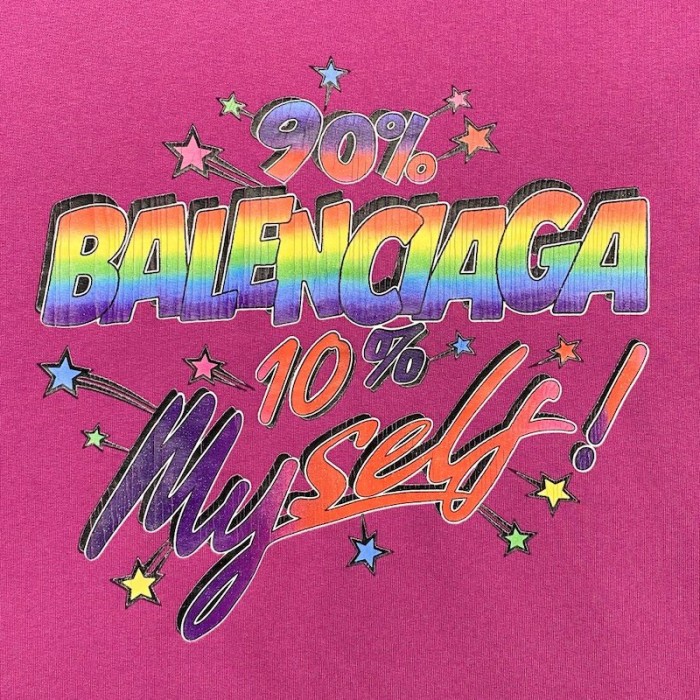 Ba*len*cia*ga 90/10 hoodie wide fit in fuchsia