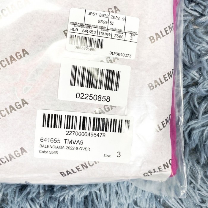 Ba*len*cia*ga 90/10 hoodie wide fit in fuchsia