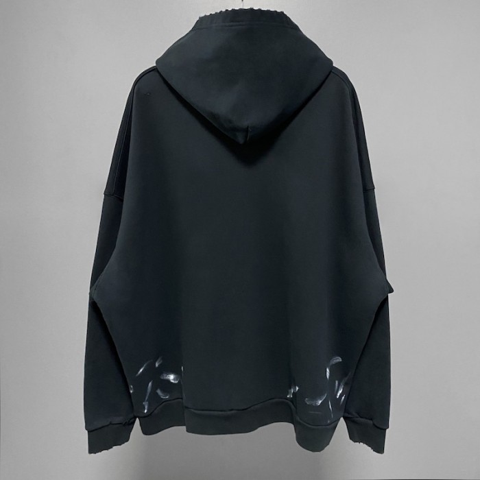 Ba*len*cia*ga 90/10 hoodie wide fit in black