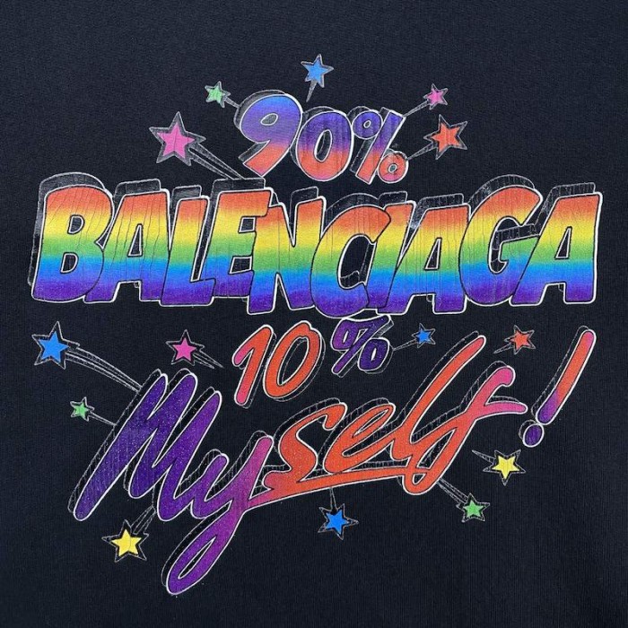 Ba*len*cia*ga 90/10 hoodie wide fit in black