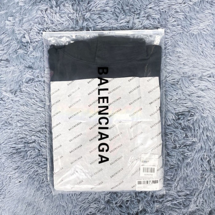 Ba*len*cia*ga 90/10 hoodie wide fit in black