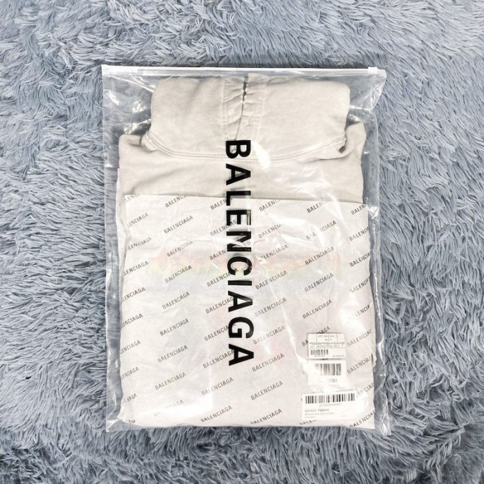 Ba*len*cia*ga 90/10 hoodie wide fit in grey