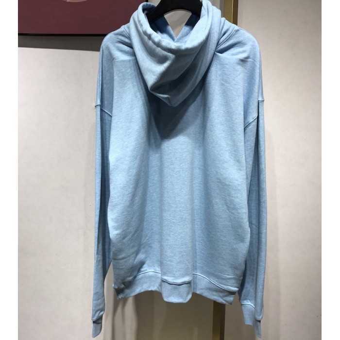 Ba*len*cia*ga bb back pulled hoodie baby blue