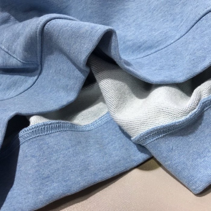 Ba*len*cia*ga bb back pulled hoodie baby blue