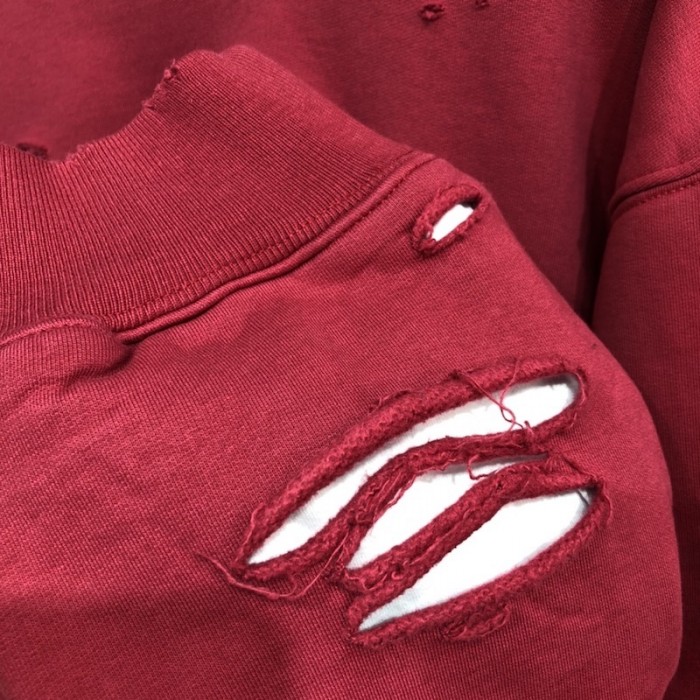 Ba*len*cia*ga caps destroyed hoodies red