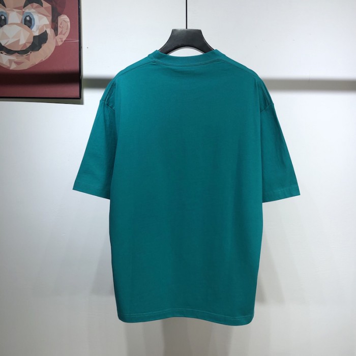 Ba*len*cia*ga real Ba*len*cia*ga medium fit t shirt blue