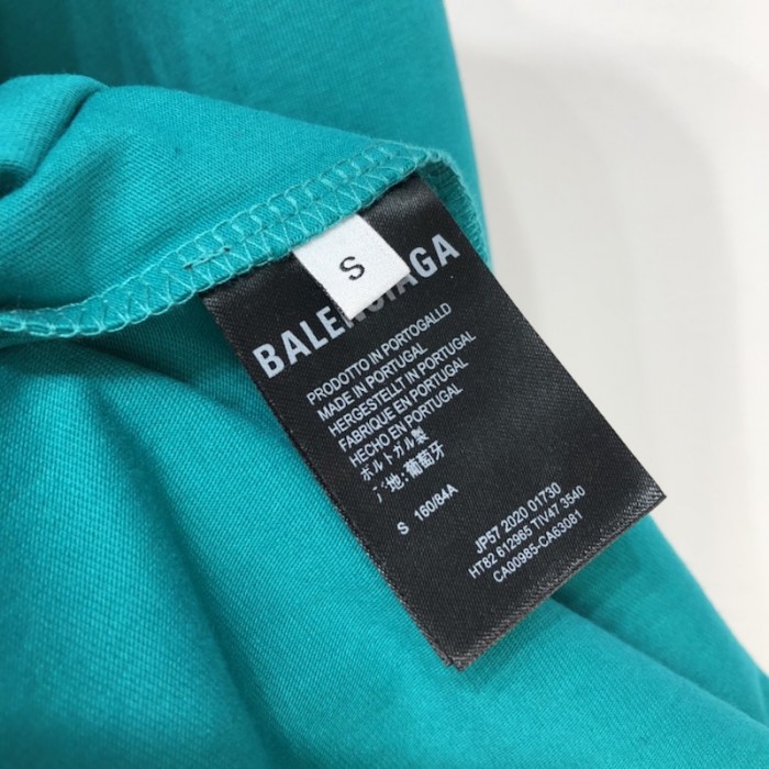 Ba*len*cia*ga real Ba*len*cia*ga medium fit t shirt blue