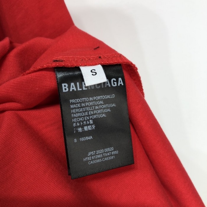 Ba*len*cia*ga real Ba*len*cia*ga medium fit t shirt red