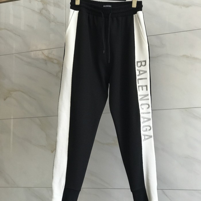 Ba*len*cia*ga stripe tracksuit pants black