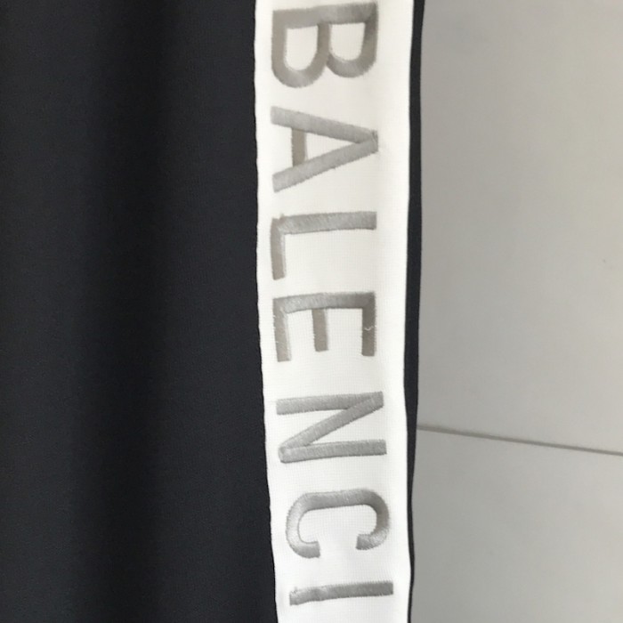 Ba*len*cia*ga stripe tracksuit pants black