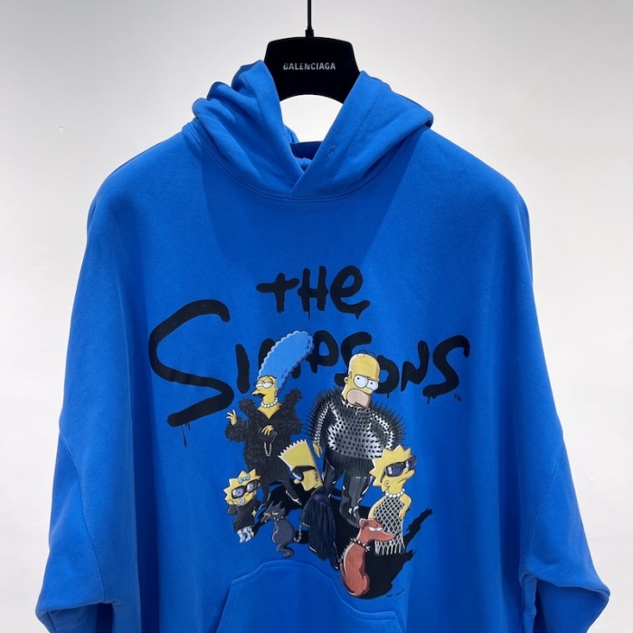 Ba*len*cia*ga the simpsons tm & © 20th tel*v*sion hoodie wide fit in blue