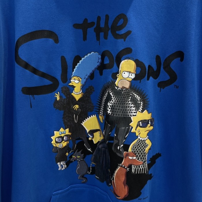 Ba*len*cia*ga the simpsons tm & © 20th tel*v*sion hoodie wide fit in blue
