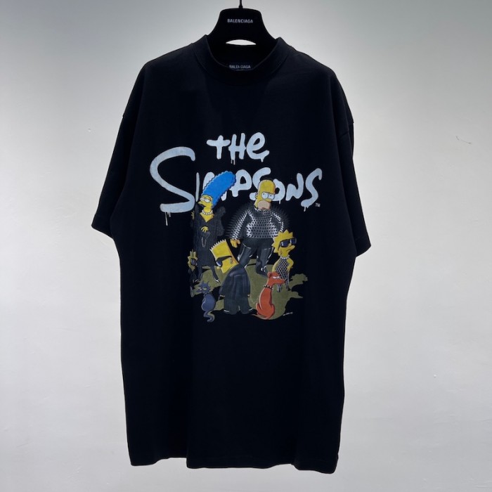 Ba*len*cia*ga the simpsons tm & © 20th tel*v*sion t-shirt oversized in black