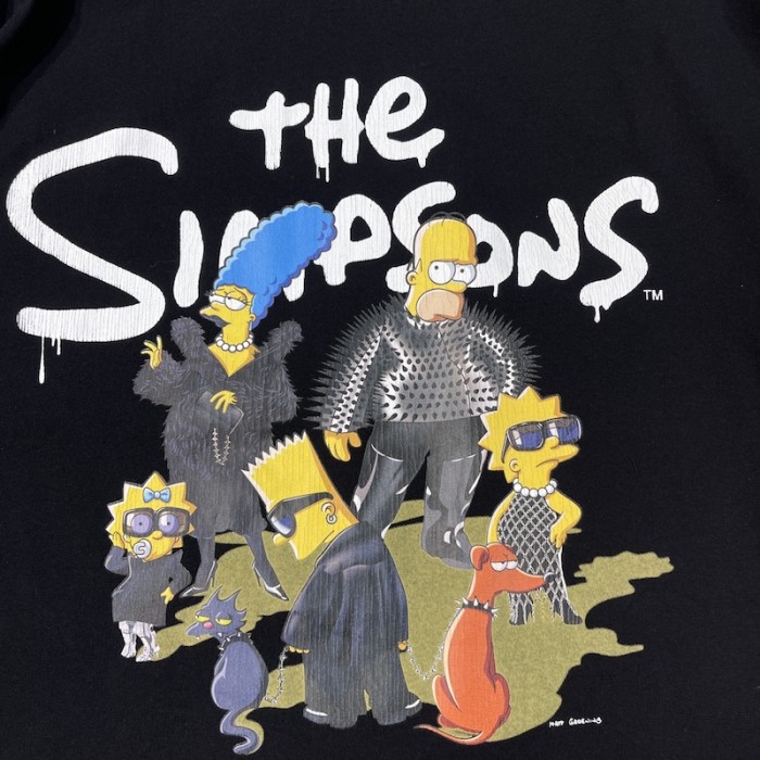 Ba*len*cia*ga the simpsons tm & © 20th tel*v*sion t-shirt oversized in black