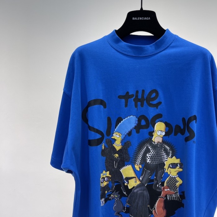 Ba*len*cia*ga the simpsons tm & © 20th tel*v*sion t-shirt oversized in blue