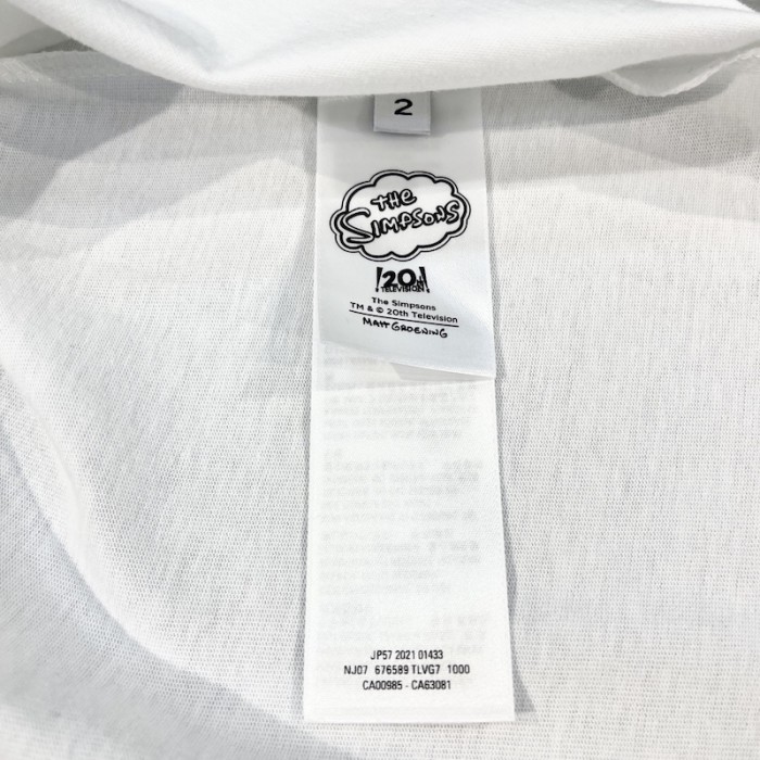 Ba*len*cia*ga the simpsons tm & © 20th tel*v*sion t-shirt oversized in white