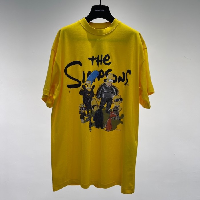 Ba*len*cia*ga the simpsons tm & © 20th tel*v*sion t-shirt oversized in yellow