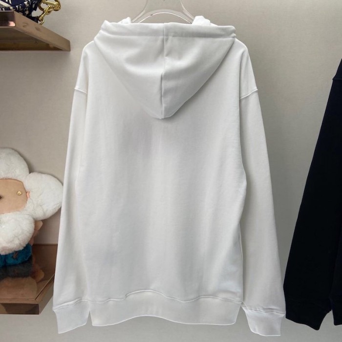 Ba*len*cia*ga uniform large fit hoodies white