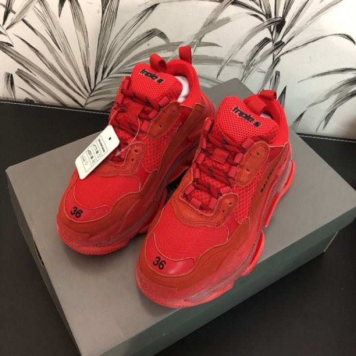 Ba*len*cia*ga triple s sneakers red