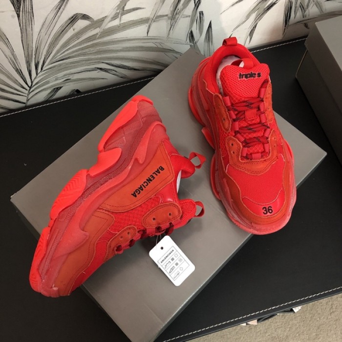 Ba*len*cia*ga triple s sneakers red