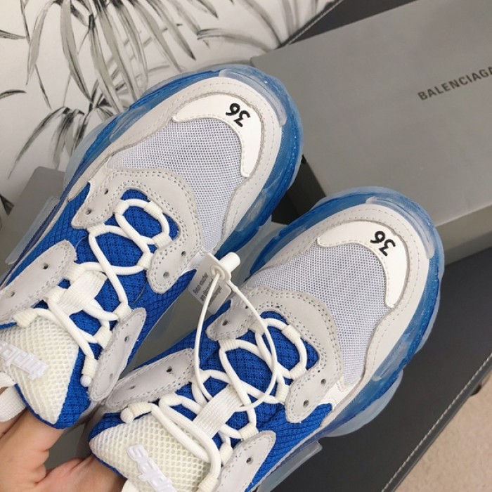 Ba*len*cia*ga triple s sneakers blue white
