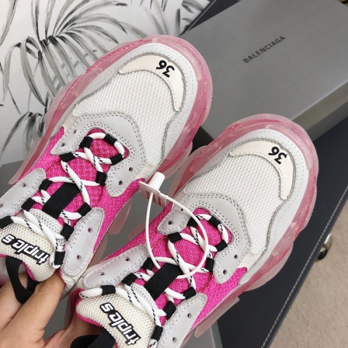 Ba*len*cia*ga triple s sneakers pink white