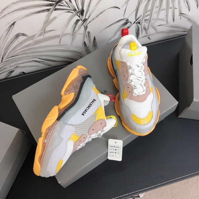 Ba*len*cia*ga triple s sneakers yellow white