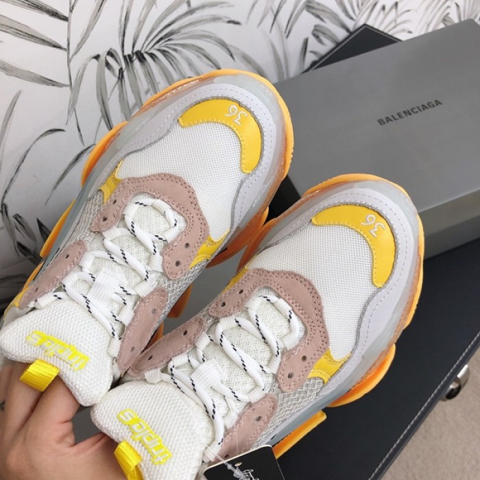 Ba*len*cia*ga triple s sneakers yellow white
