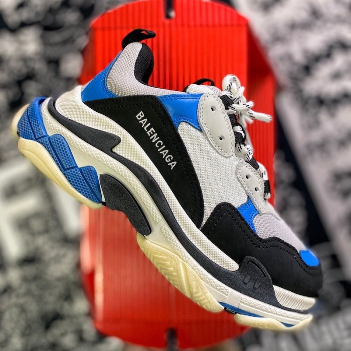 Ba*len*cia*ga triple s sneaker white / bright blue