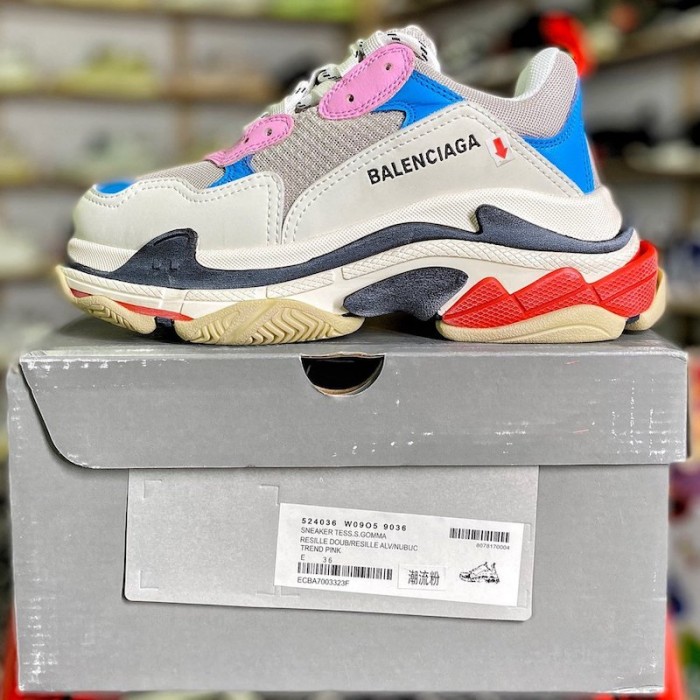 Ba*len*cia*ga triple s sneaker grey / pink / blue