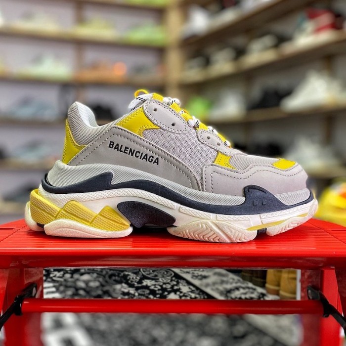 Ba*len*cia*ga triple s sneaker grey / yellow
