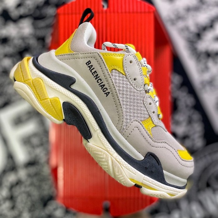Ba*len*cia*ga triple s sneaker grey / yellow