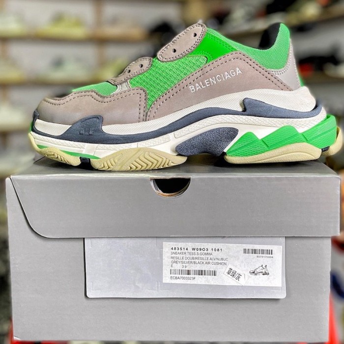 Ba*len*cia*ga triple s sneaker green / grey