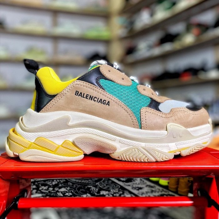 Ba*len*cia*ga triple s sneaker yellow / green