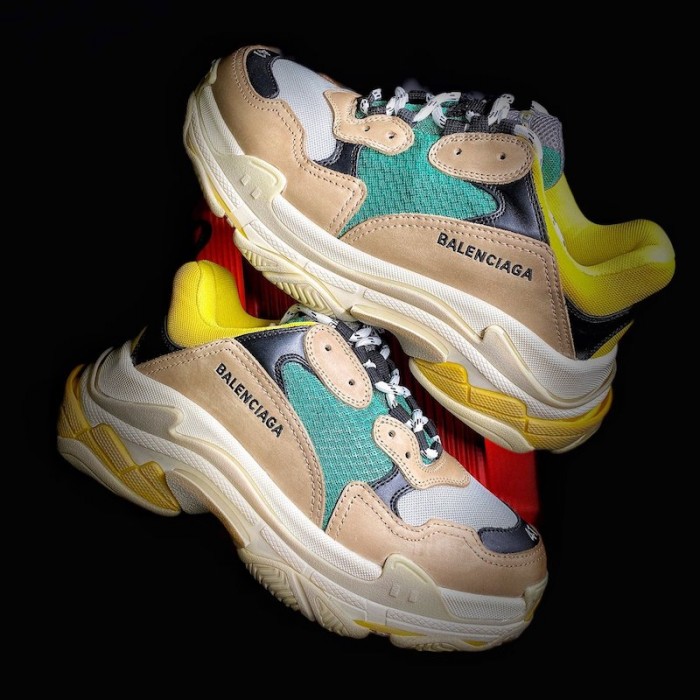 Ba*len*cia*ga triple s sneaker yellow / green