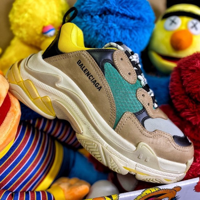 Ba*len*cia*ga triple s sneaker yellow / green