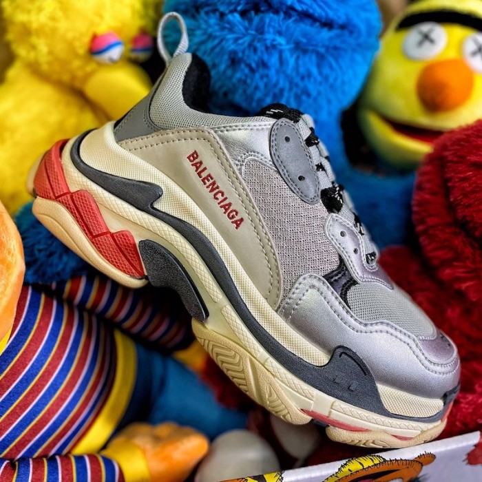 Ba*len*cia*ga triple s sneaker black / silver