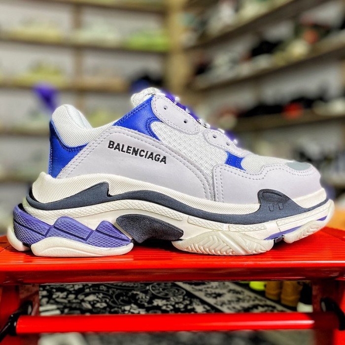 Ba*len*cia*ga triple s sneaker white / blue jean