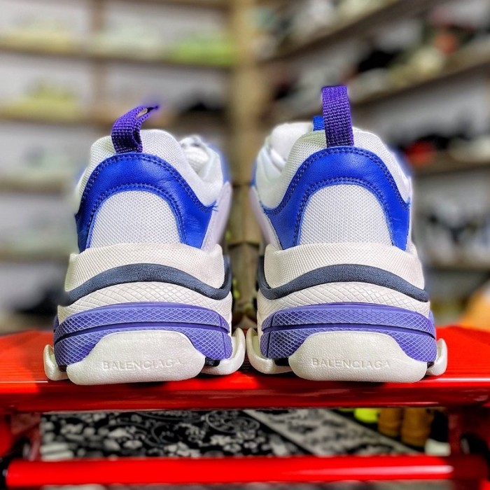Ba*len*cia*ga triple s sneaker white / blue jean