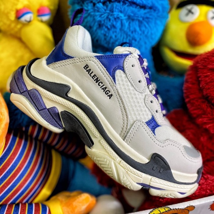 Ba*len*cia*ga triple s sneaker white / blue jean