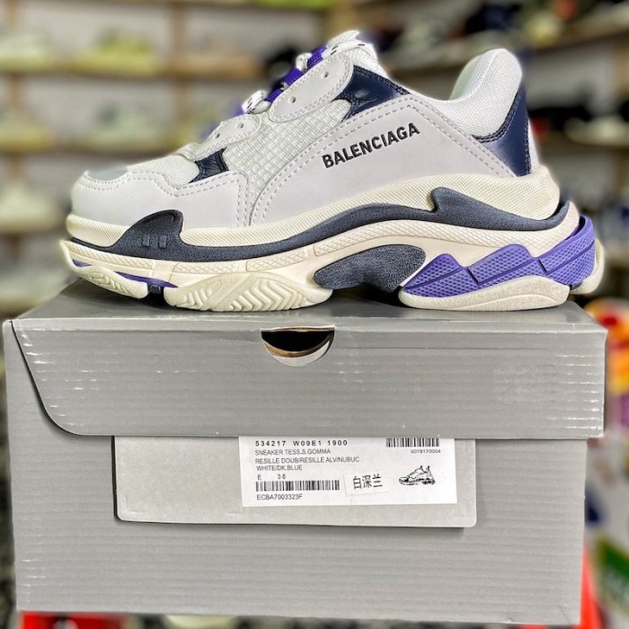 Ba*len*cia*ga triple s sneaker white / dark blue