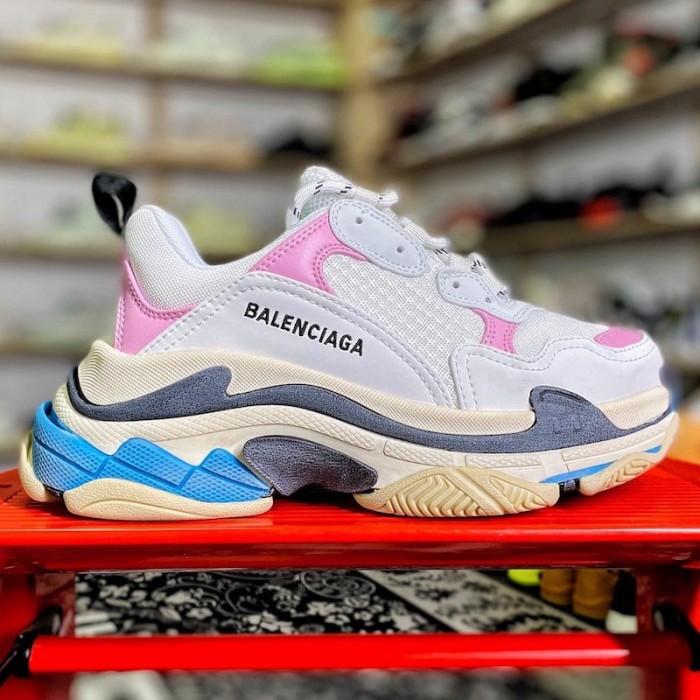 Ba*len*cia*ga triple s sneaker white / pink