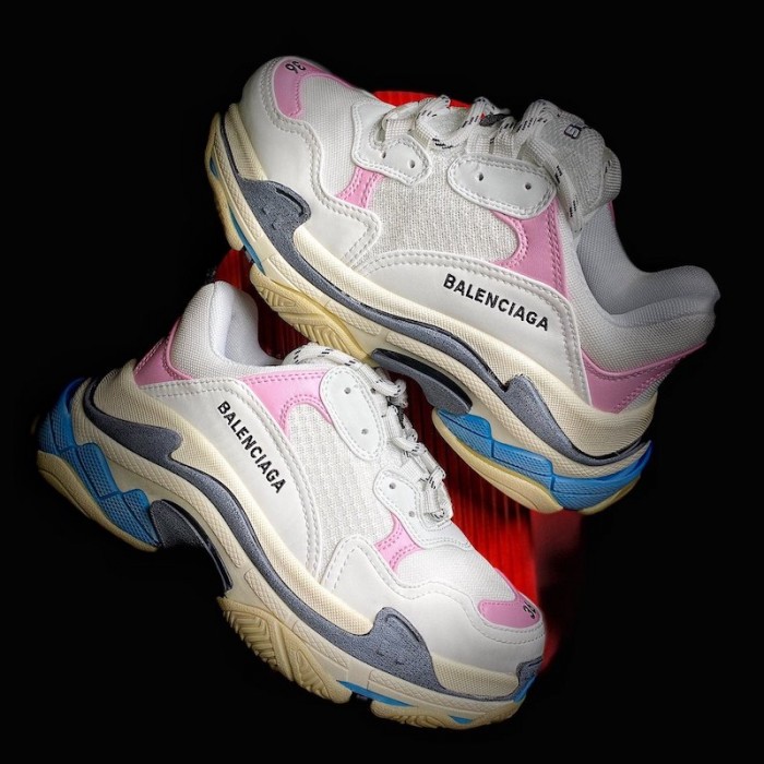 Ba*len*cia*ga triple s sneaker white / pink