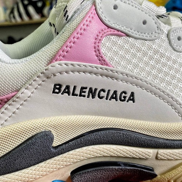 Ba*len*cia*ga triple s sneaker white / pink