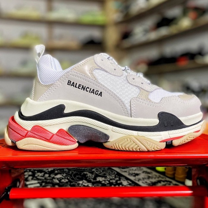 Ba*len*cia*ga triple s sneaker white / red