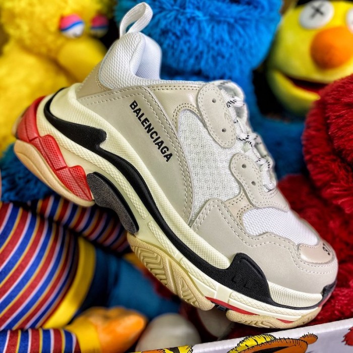 Ba*len*cia*ga triple s sneaker white / red